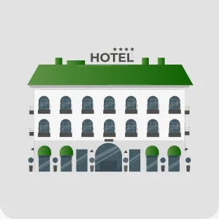 Hotel booking illustration